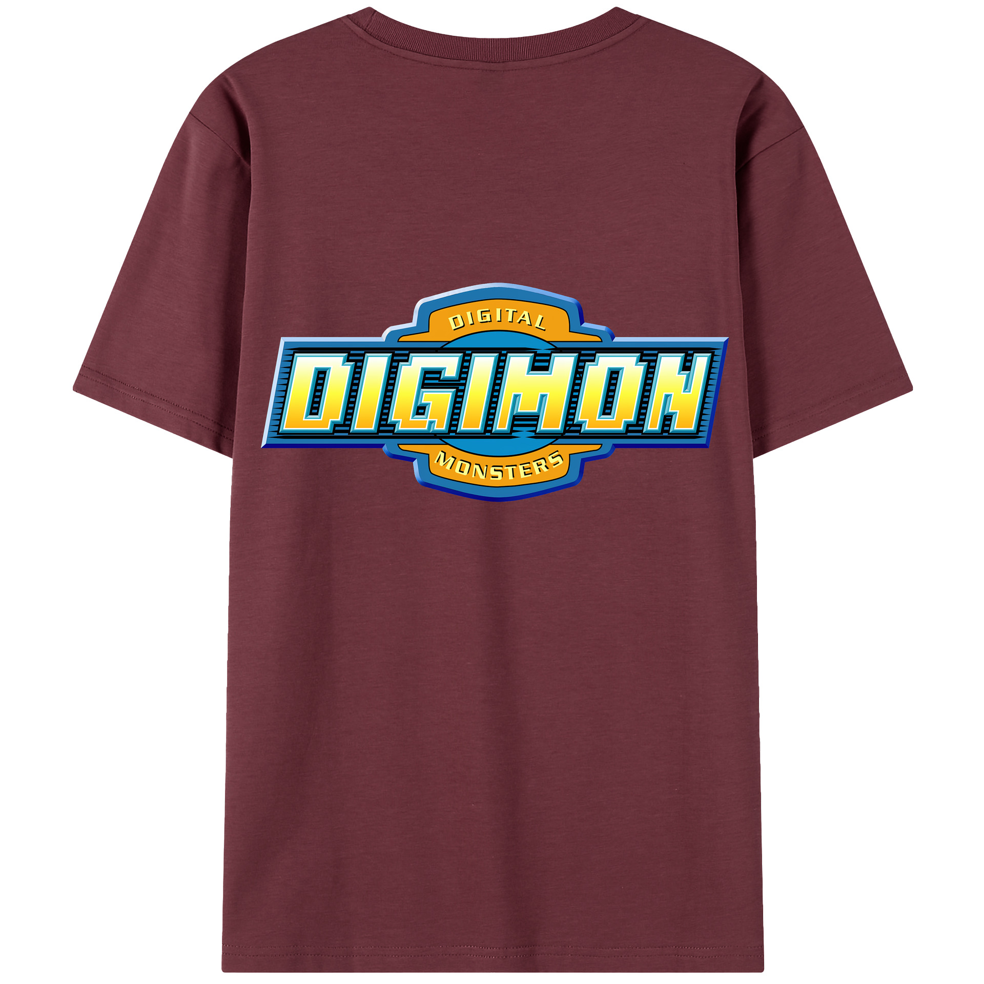 （画像用） Digimon デジタルモンスター/デジモン 綿100％半袖Tシャツ（背面プリント）